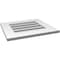 Ekena Millwork Vertical Surface Mount PVC Gable Vent: Functional, w/ 3-1/2"W x 1"P Standard Frame, 20"W x 18"H GVPVE20X1801SF - alternate 3